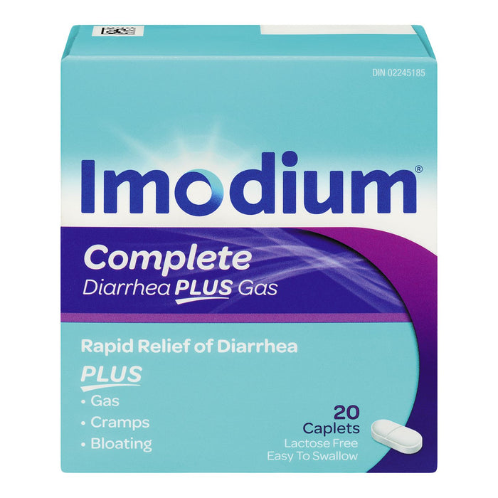 Imodium Complete Diarrhea Plus Gas 20 Caplets
