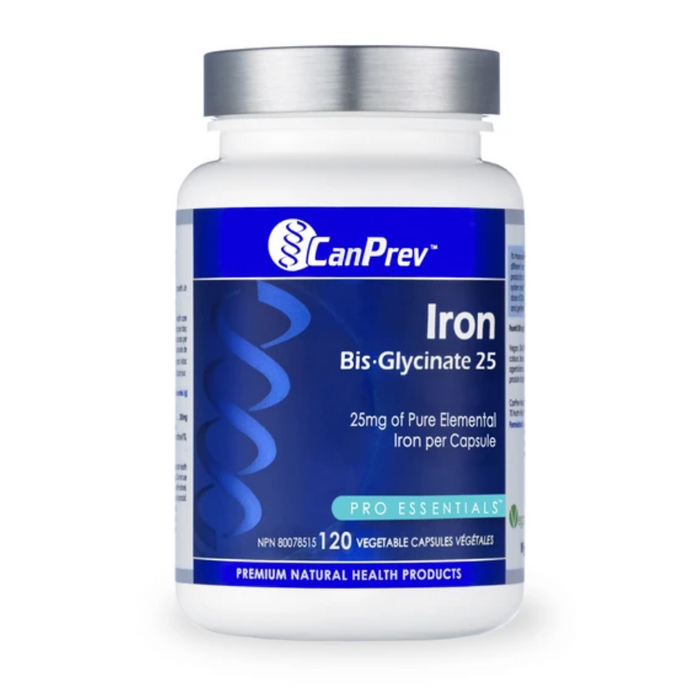 Iron Bis-Glycinate 25 120 Capsules CanPrev