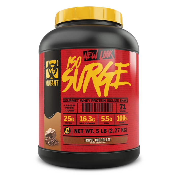 IsoSurge Gourmet Whey Protein Isolate Triple Chocolate 5lbs Mutant