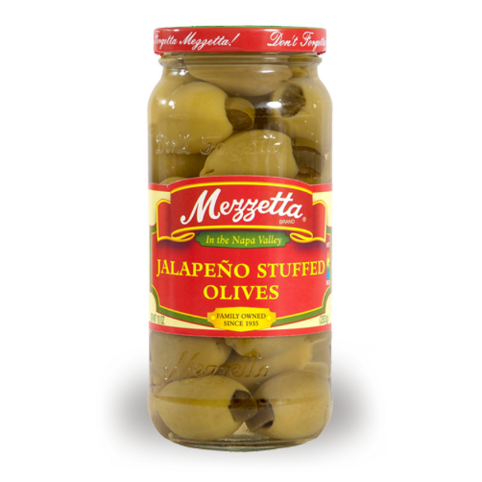 Jalapeño Stuffed Olives 398ml Mezzatta
