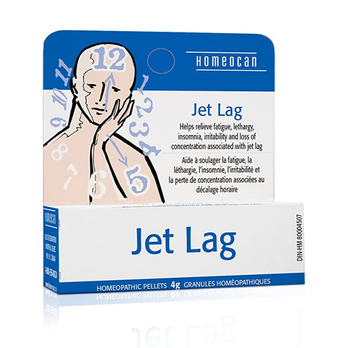 Jet Lag Relief Homeopathic Pellets 4g Homeocan