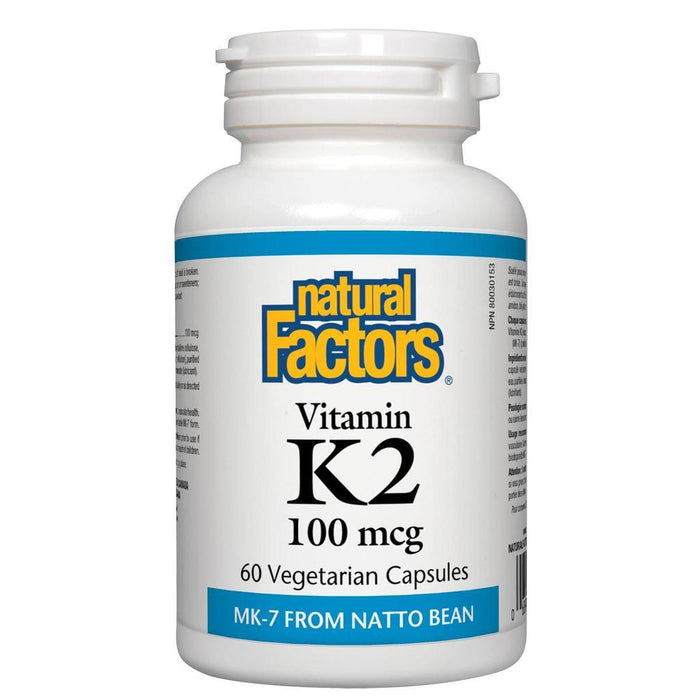 Vitamin K2 100mcg 60 Capsules Natural Factors