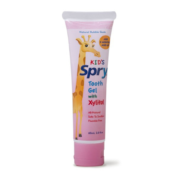 Kid's Spry Bubblegum Flavoured Tooth Gel with Xylitol