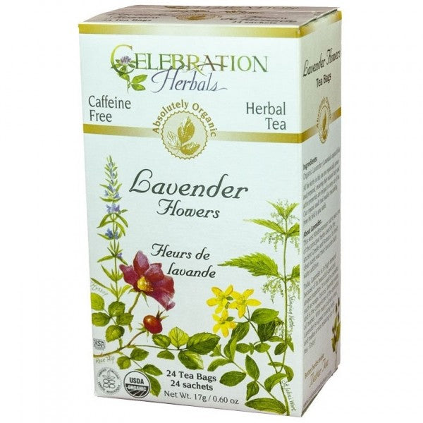 Lavender Flowers Herbal Tea 24 Tea Bags Celebration Herbals