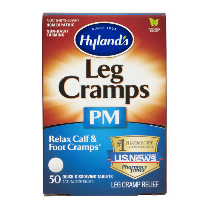 Hyland's Leg Cramps PM Homeopathic Nighttime Cramp Relief 50 Quick Dissolving Tablets