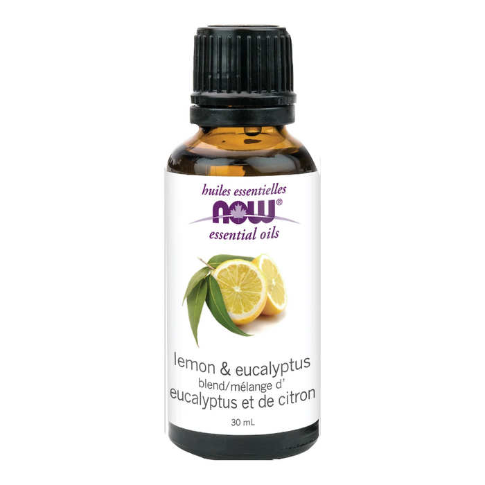 Lemon & Eucalyptus Essential Oil Blend 30ml Now Foods