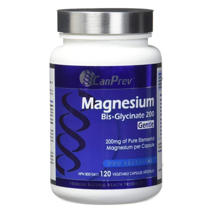 Magnesium Bis Glycinate Gentle 200mg 120 Capsules CanPrev