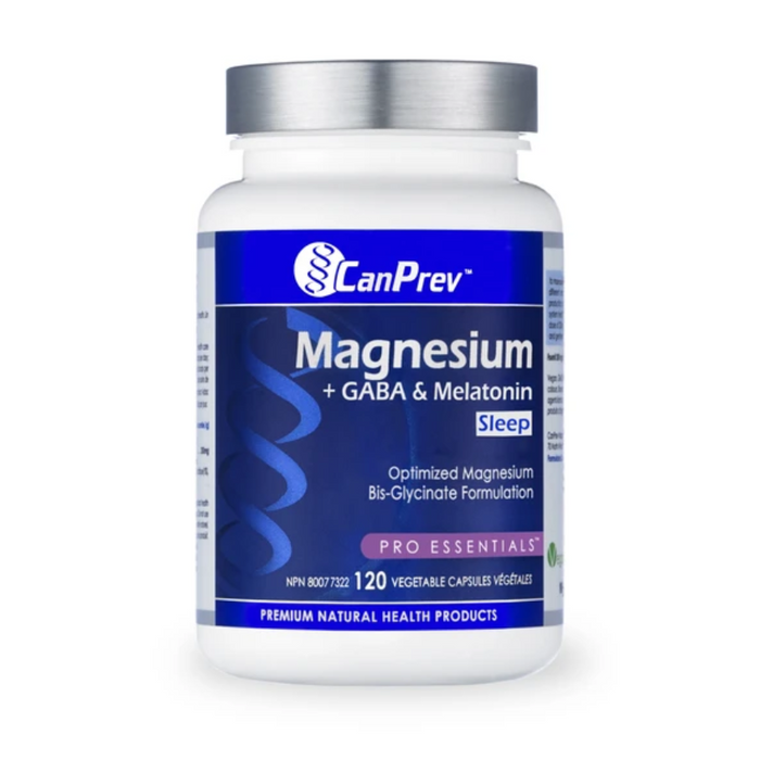 Magnesium + GABA & Melatonin Sleep Blend 120 Capsules CanPrev