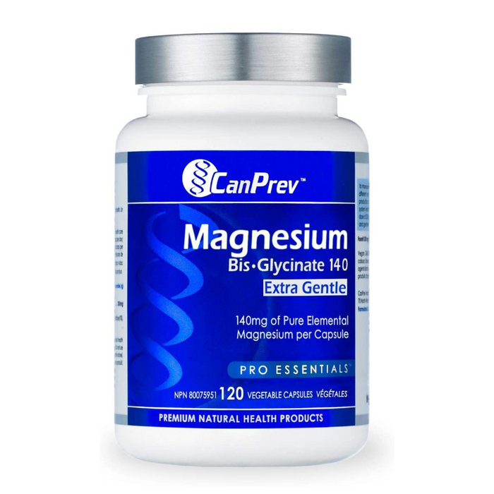 Magnesium Bis Glycinate Extra Gentle 140mg 120 Capsules CanPrev