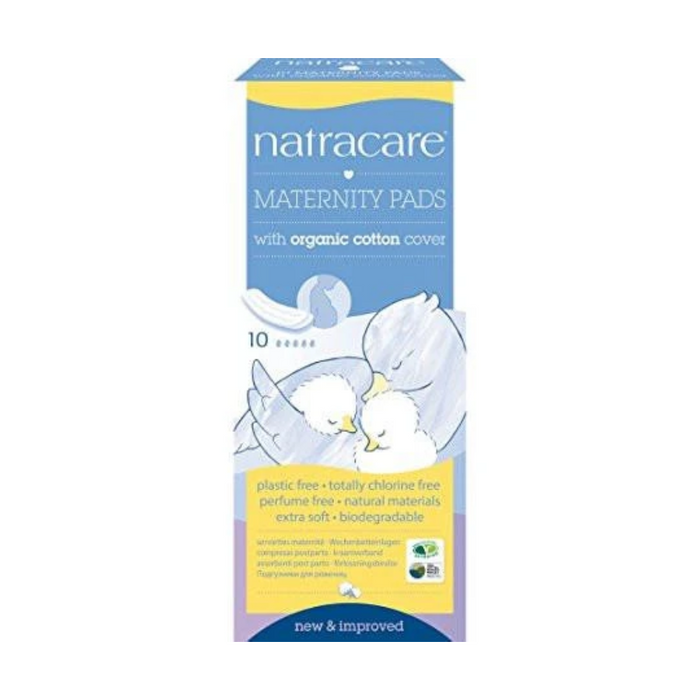 Natracare Maternity Pads with Organic Cotton Cover 10 Pack