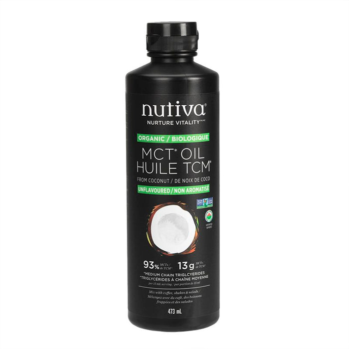 Organic Unflavoured MCT Oil 16oz Nutiva