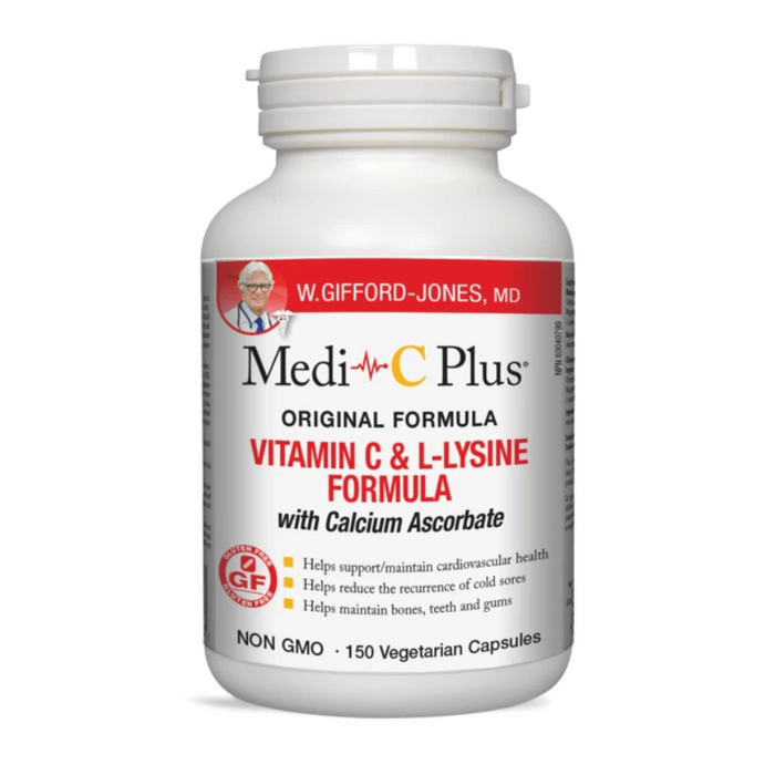 Medi-C Plus Original Formula with Calcium Ascorbate 150 Capsules Dr. W. Gifford-Jones