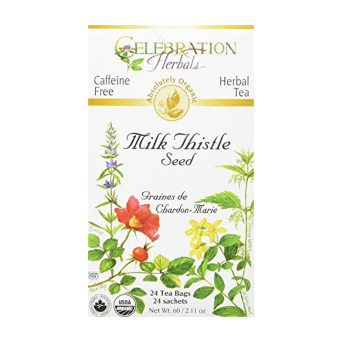 Milk Thistle Seed Herbal Tea 24 Tea Bags Celebration Herbals
