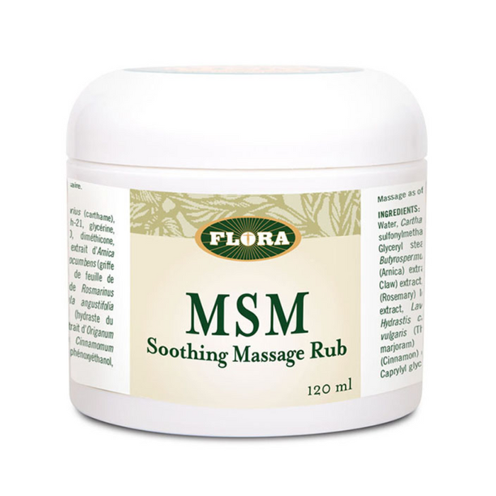 MSM Soothing Massage Rub 120ml Flora