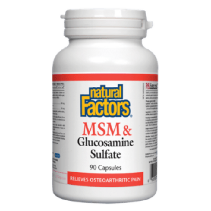 MSM and Glucosamine Sulfate 180 Capsules Natural Factors