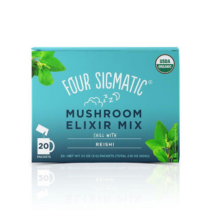 Mushroom Elixir Mix with Reishi 20 Packets Four Sigmatic