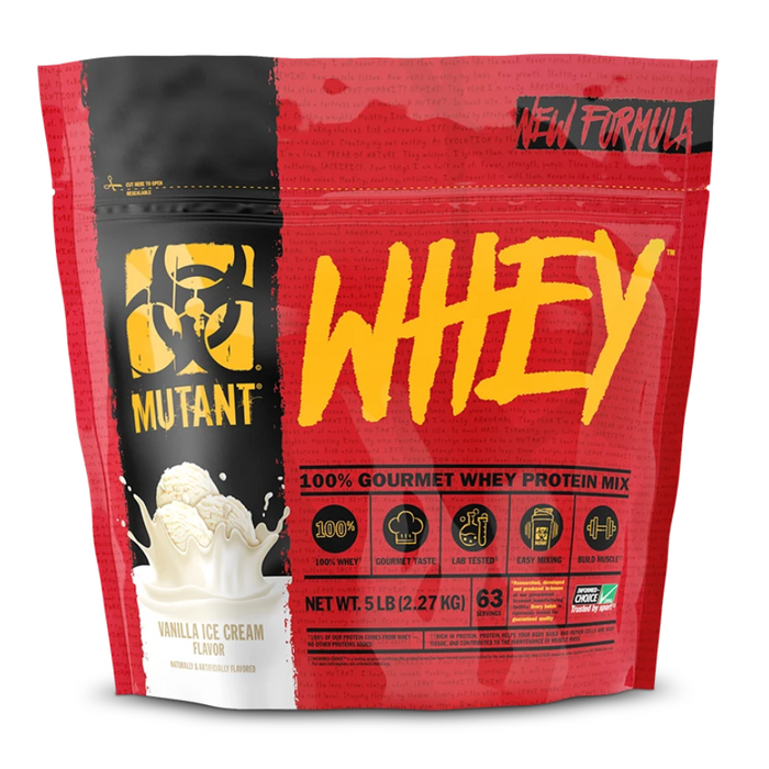WHEY 100% Gourmet Whey Protein Mix 5lbs Mutant