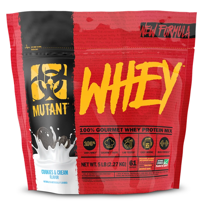 WHEY 100% Gourmet Whey Protein Mix 5lbs Mutant