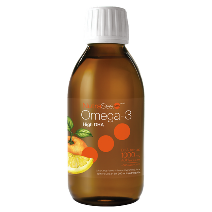 NutraSea Omega-3 Fish Oil High DHA 200ml