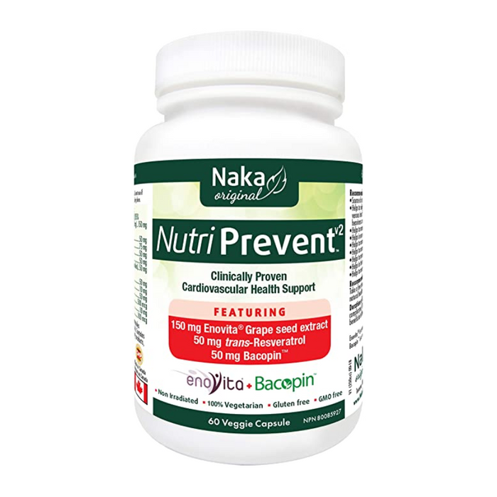 Nutri Prevent v2 Cardiovascular Health Support 60 Capsules Naka