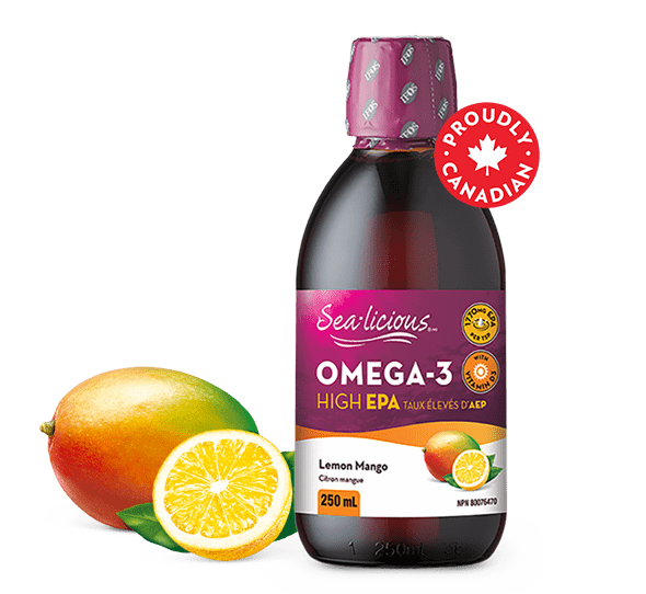 Sea-licious High EPA Omega 3 250ml Lemon Mango