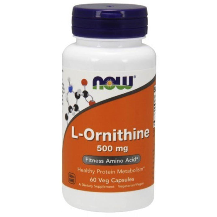 L-Ornithine 500mg 60 Capsules Now Foods