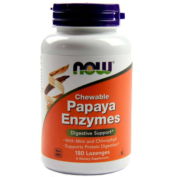 Chewable Papaya Enzymes 180 Lozenges Now