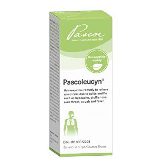 Pascoleucyn 50ml Oral Drops Homeopathic Cold and Flu Remedy Pascoe