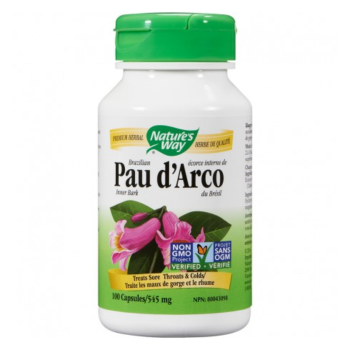 Pau D'Arco 545mg 100 Capsules Nature's Way