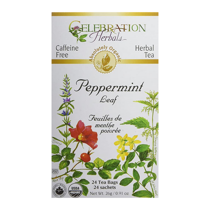 Peppermint Leaf Herbal Tea 24 Tea Bags Celebration Herbals