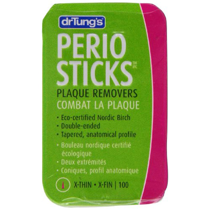 DrTungs Perio Sticks X-Thin Plaque Removers 100 Count