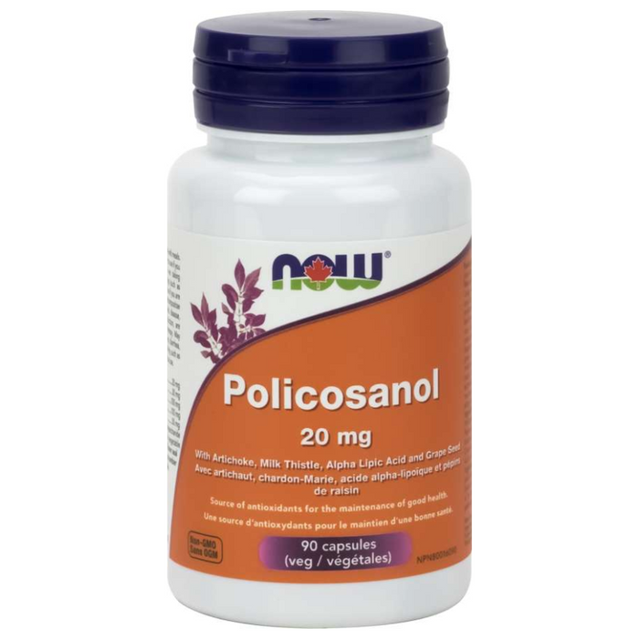 Policosanol 20mg 90 Capsules Now Foods