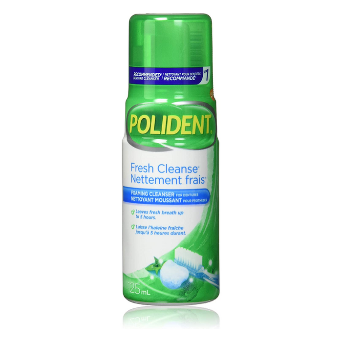 Polident Fresh Cleanse Foaming Cleanser for Dentures 125ml