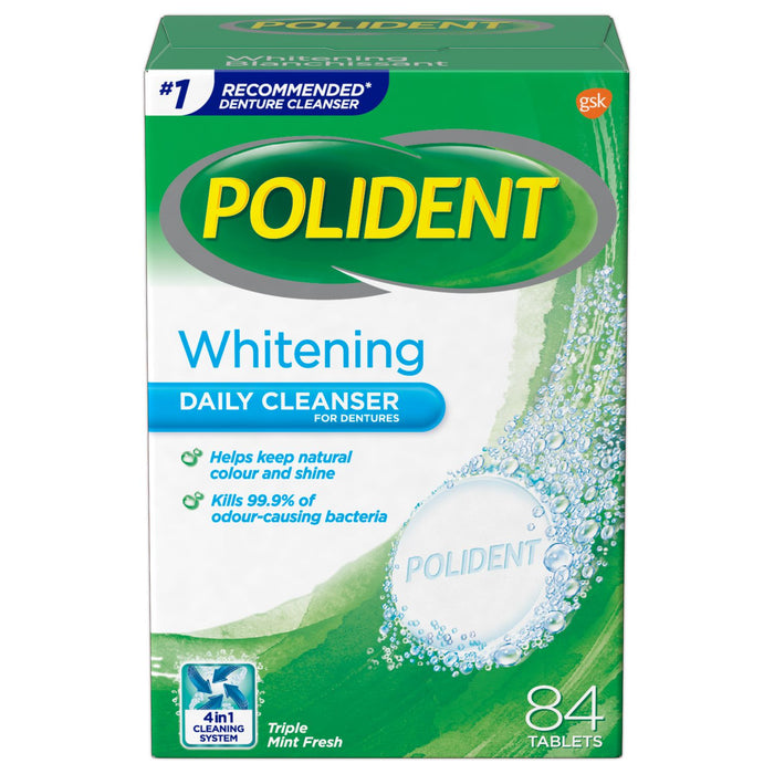 Polident Whitening Daily Cleanser for Dentures
