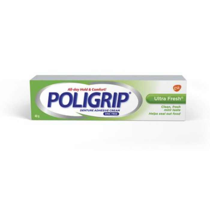 Poligrip Denture Adhesive Cream Zinc Free