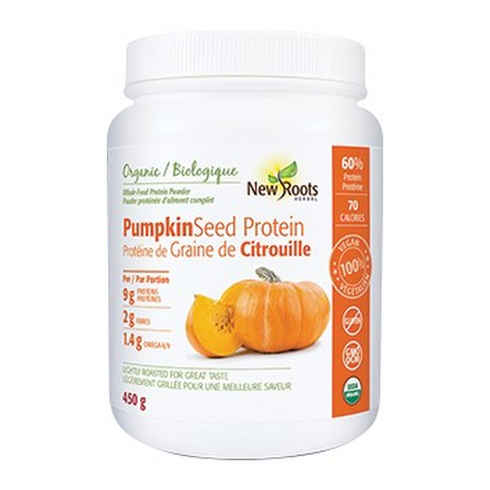 Organic Pumpkin Seed Protein 450g New Roots Herbal