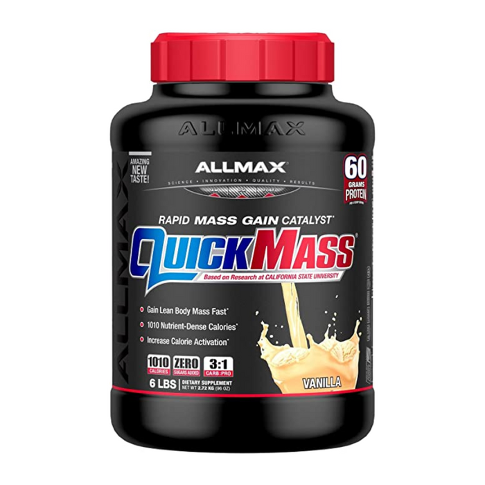 QuickMass Rapid Mass Gainer Catalyst Vanilla 6lbs Allmax