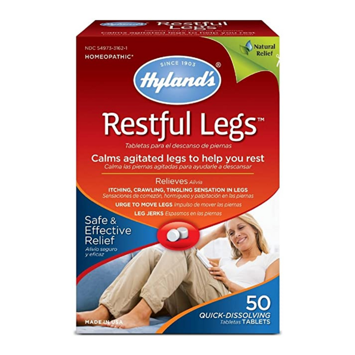Hyland's Restful Legs Homeopathic Relief of Agitated Legs 50 Quick Dissolving Tablets