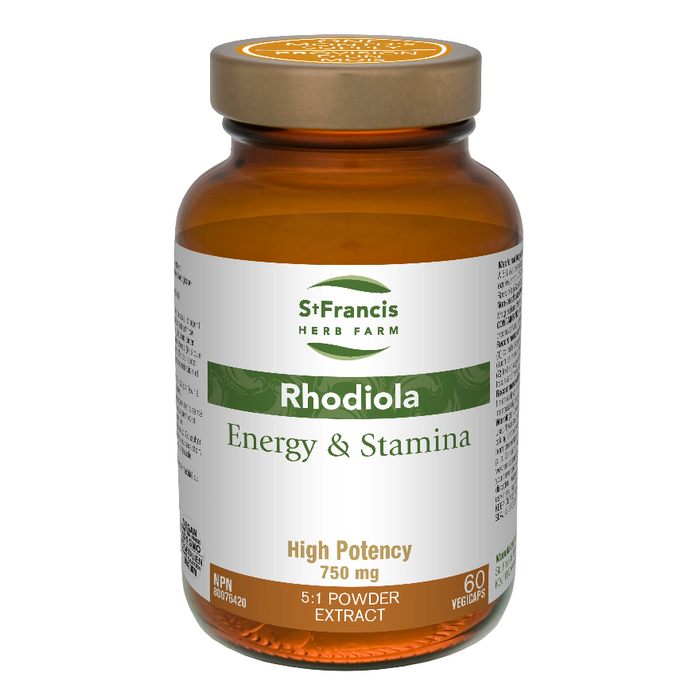 Rhodiola High Potency Energy & Stamina Formula 60 Capsules St. Francis Herb Farm