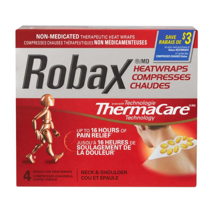 Robax ThermaCare Heatwraps for Neck & Shoulder 4 Count