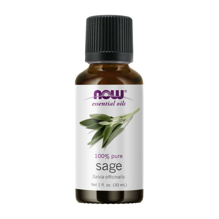 Sage 100% Pure Essential Oil 30ml Now Foods
