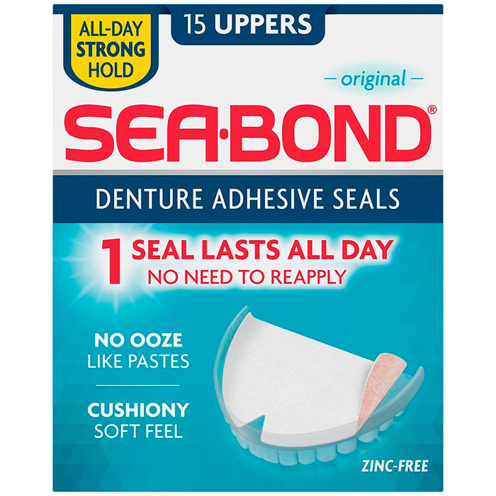 Sea-Bond Denture Adhesive Seals Zinc Free