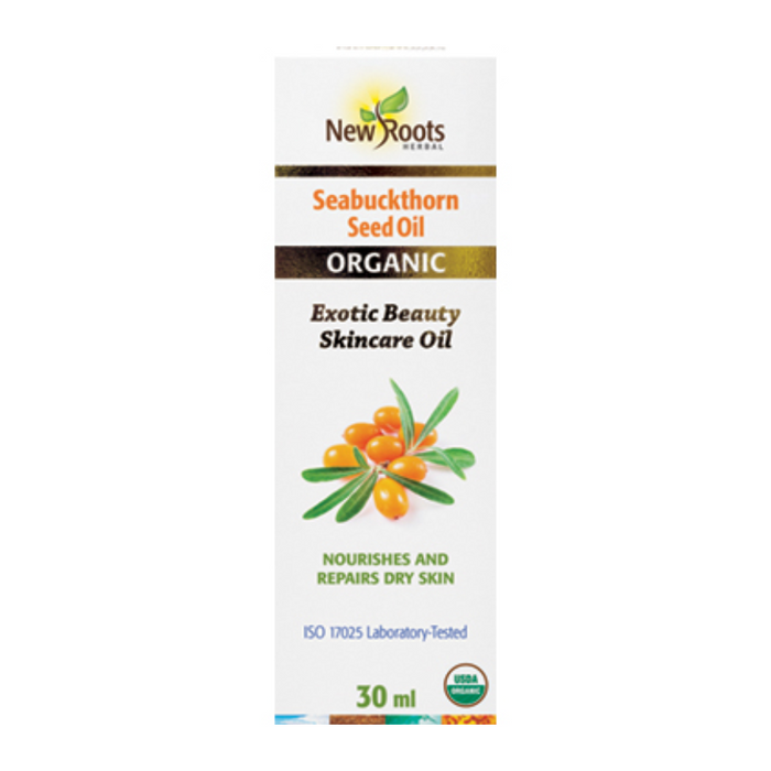 Seabuckthorn Seed Oil Exotic Organic Beauty Skincare Oil 30ml New Roots Herbal