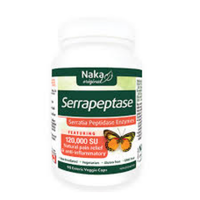Serrapeptase 120,000 SU 90 Capsules Naka