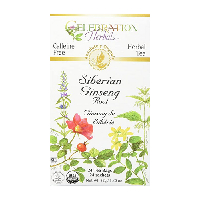 Siberian Ginseng Root Herbal Tea 24 Tea Bags Celebration Herbals