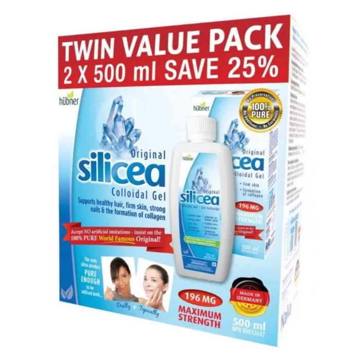 Silicea Original Colloidal Gel Maximum Strength 500ml x 2 Value Pack