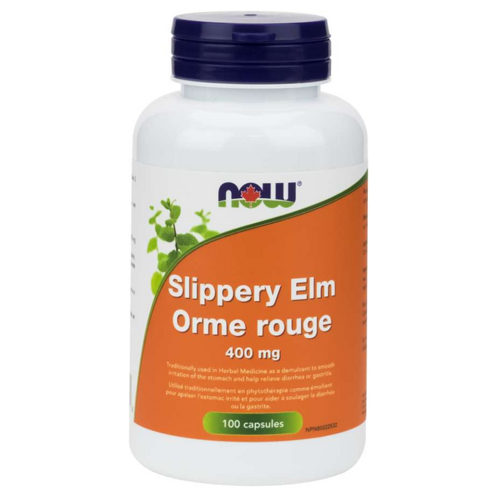 Slippery Elm 400mg 100 Capsules Now Foods