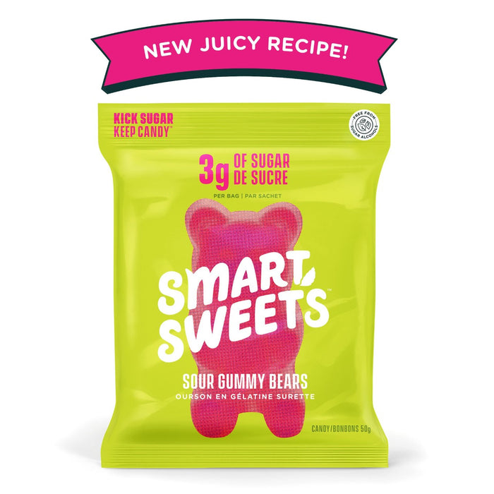 Smart Sweets Sour Gummy Bears 50g