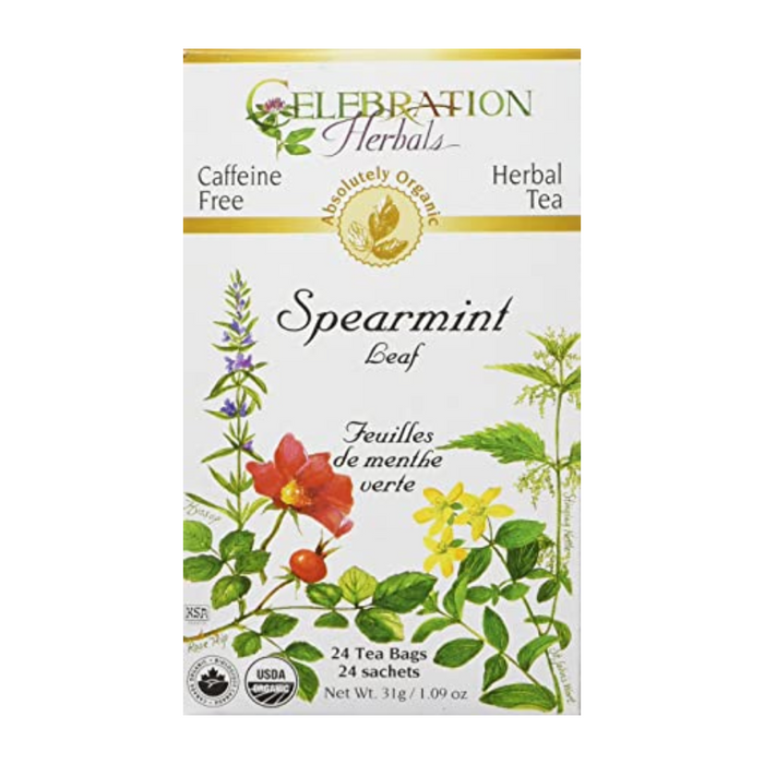 Spearmint Leaf Herbal Tea 24 Tea Bags Celebration Herbals