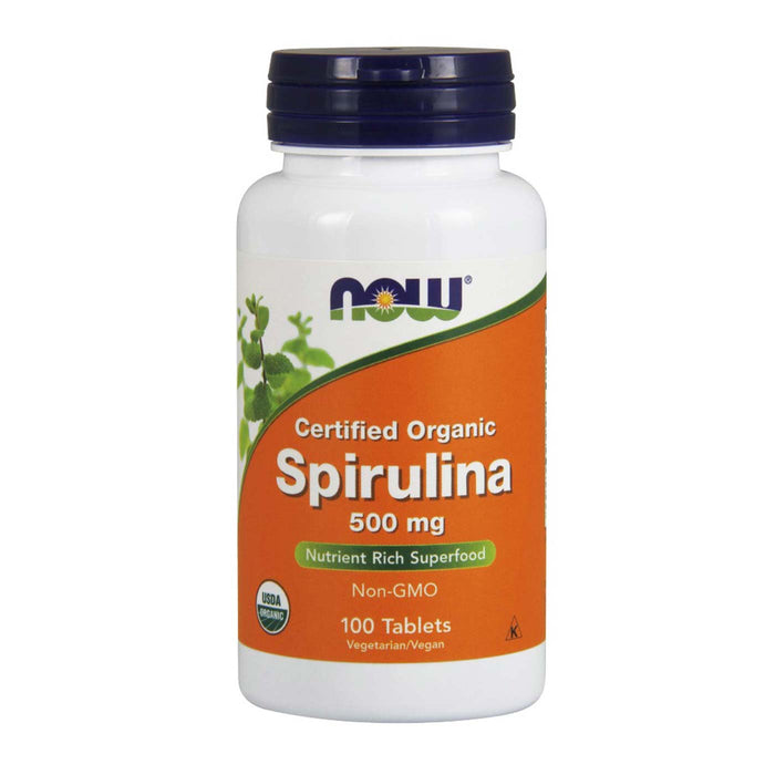 Organic Spirulina 500mg Now Foods